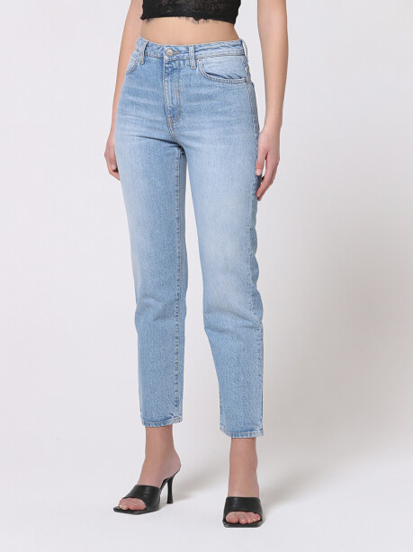 Jeans regular a vita alta - 3