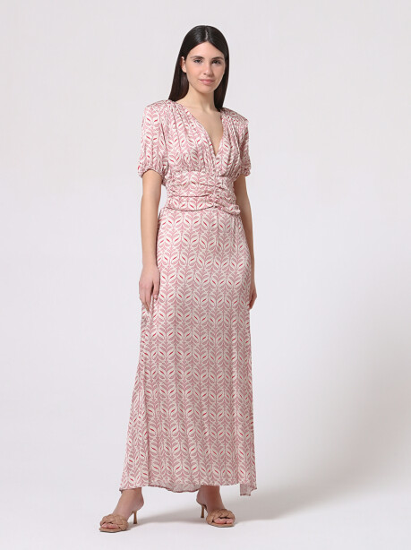 Long decò printed dress - 4