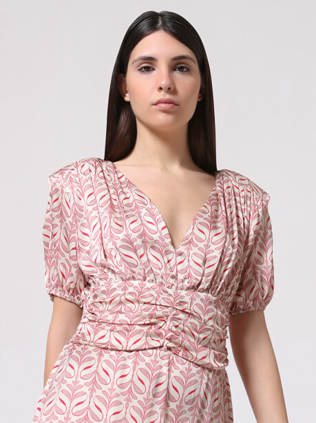 Long decò printed dress - 5