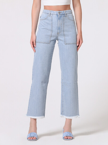 Straight leg high-waisted jeans - 5