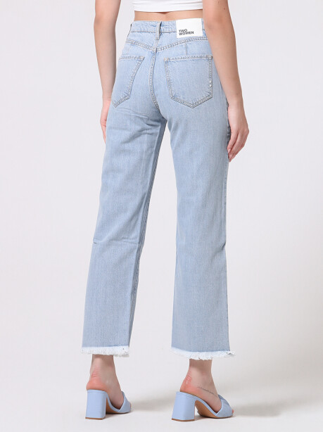 Straight leg high-waisted jeans - 6