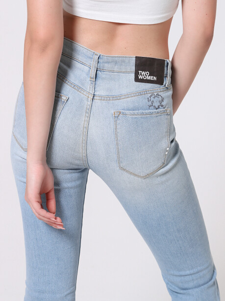 Jeans flare a vita alta - 3