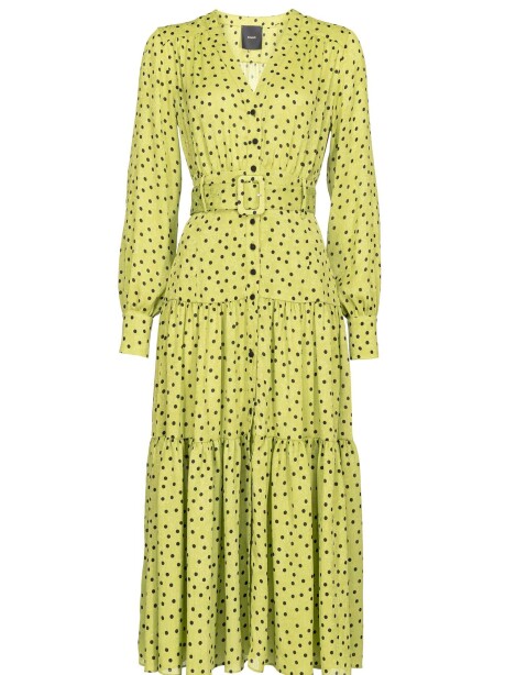 Vestito chemisier lungo a pois - 1