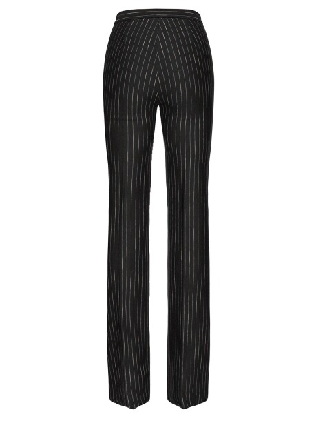 Pantaloni flared gessati - 1