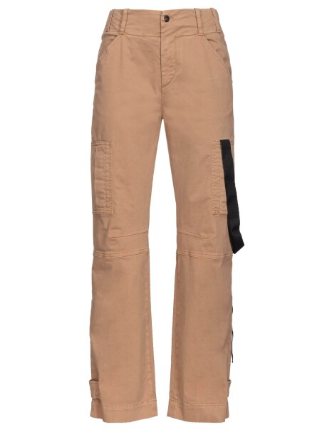 Pantaloni cargo in raso - 3