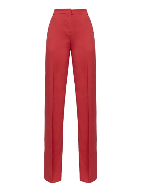 Pantaloni flare-fit in satin - 1