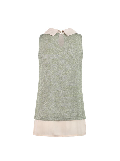 Sleeveless with shirt collar - 2
