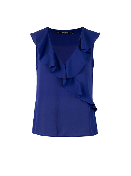 Blusa con balza - 1