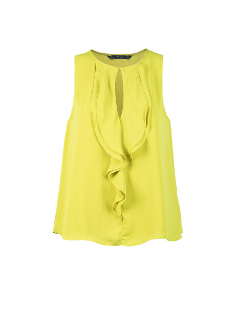 Blusa con balza - 1