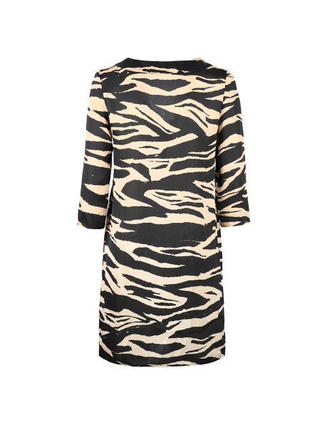 Printed V-neck dress - 2