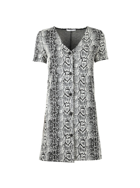 Printed half sleeve dress - 1