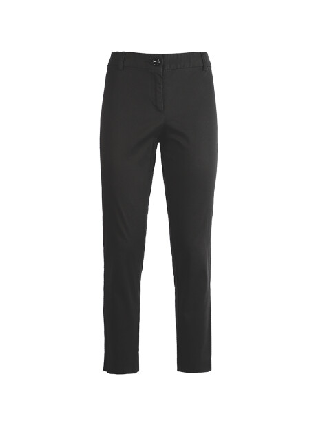 Trousers with belt loops and button - 1