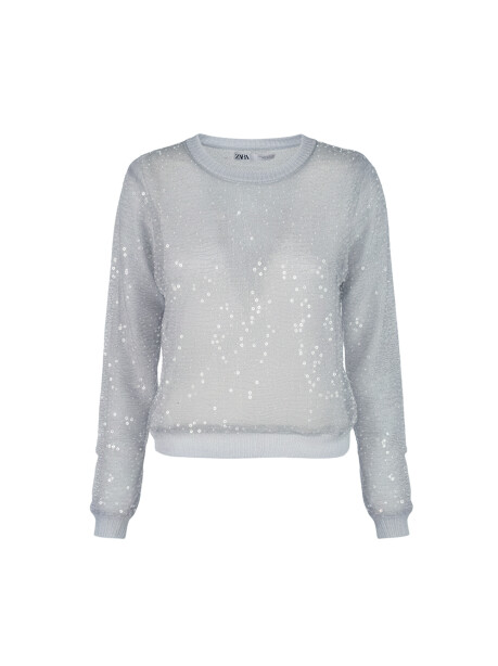 Sweater with transparent fabric - 1