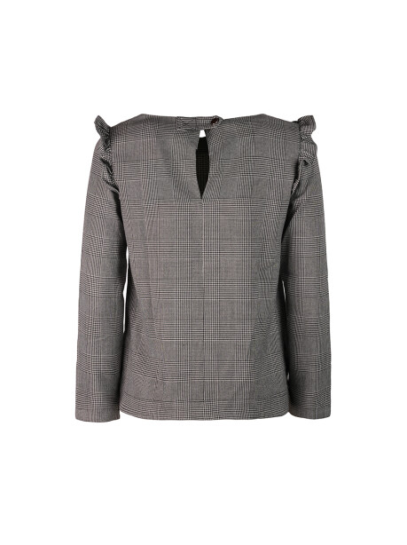 Blusa check con rouches - 2