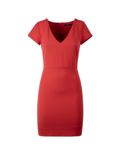 Vestito tubino scollo a V - 1