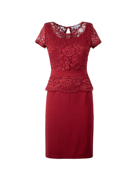 Sheath dress with lace - 1