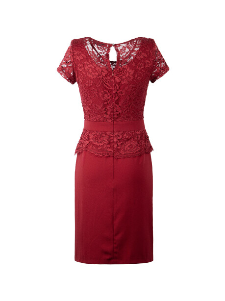 Sheath dress with lace - 2