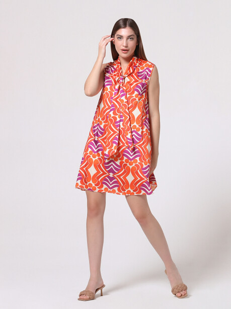 Sleeveless printed dress - 3