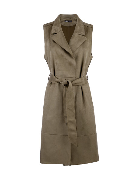 Waistcoat with belt - 1