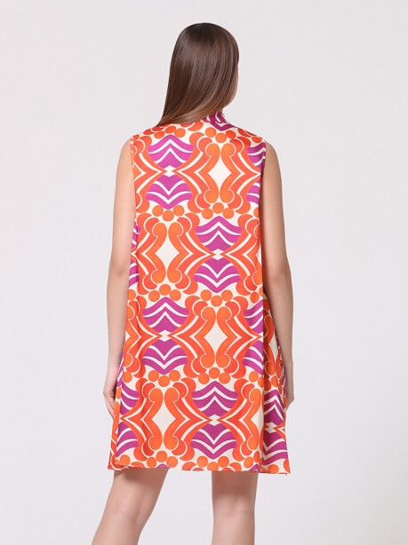 Sleeveless printed dress - 6