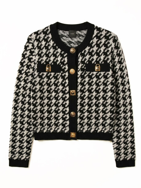 Cardigan Pied de Poule Bicolor - 1