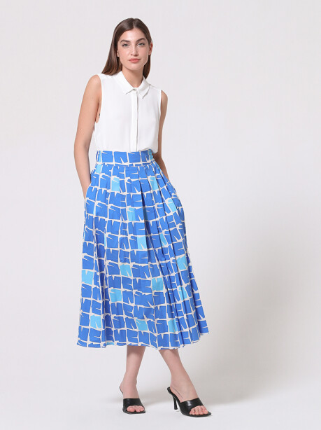 A-model printed skirt - 4