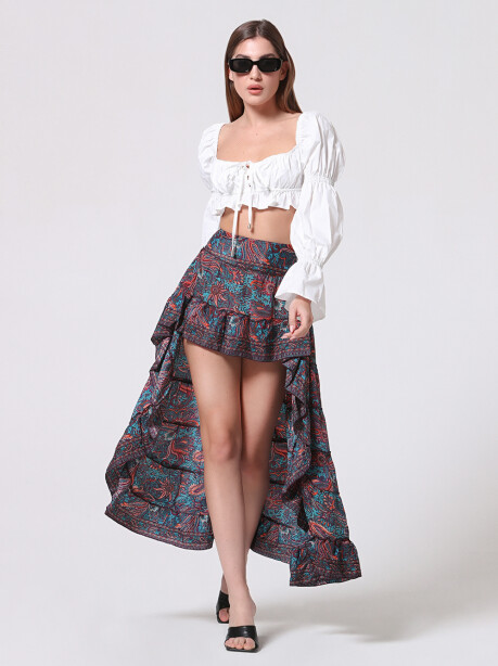 Floral patterned skirt - 3