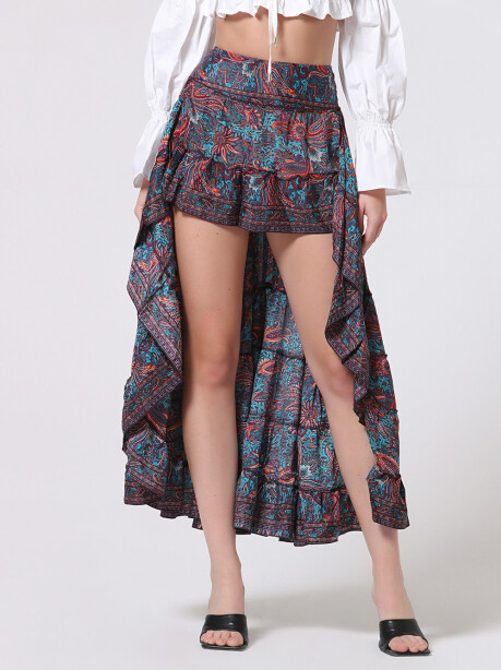 Floral patterned skirt - 5