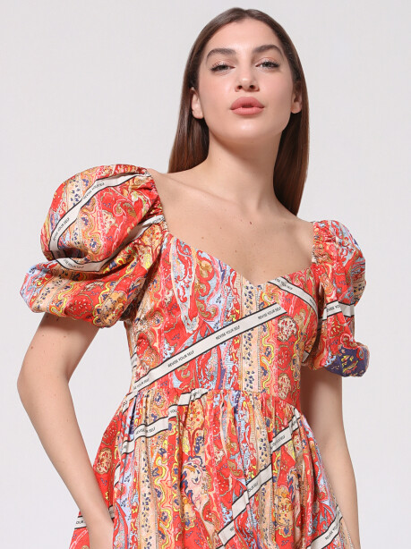 Printed patterned dress - 4