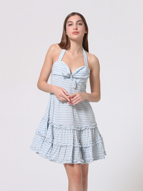 Patterned striped dress - 3