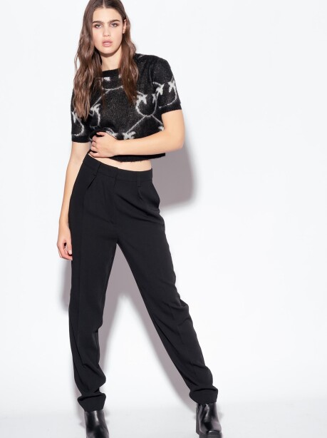 Short monogram jacquard sweater - 4