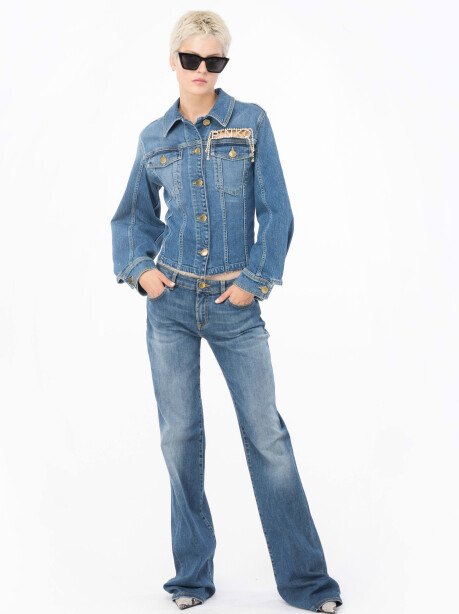 Jeans stretch modello flare vintage - 4