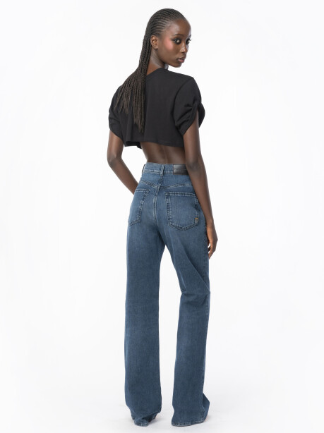 Jeans modello flare denim vintage - 5
