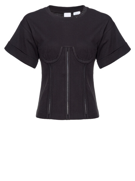 T-shirt effetto bustier - 1