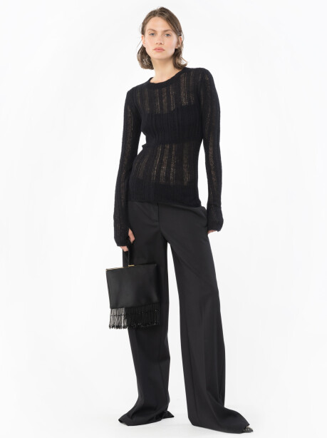 Slim-fit alpaca blend sweater - 4