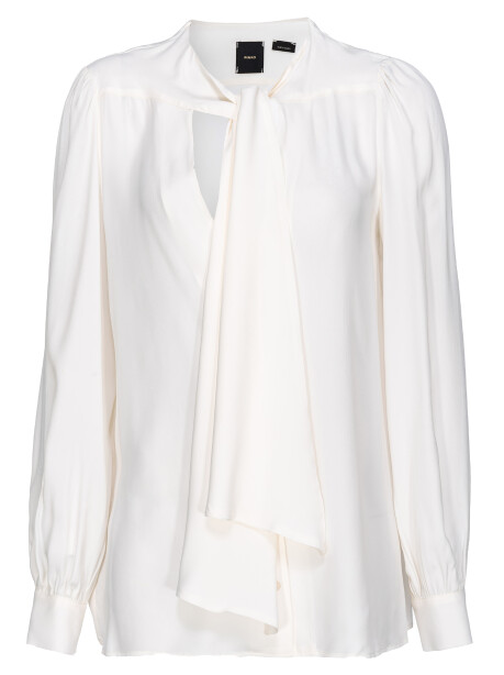 Blusa misto seta con fusciacca - 1