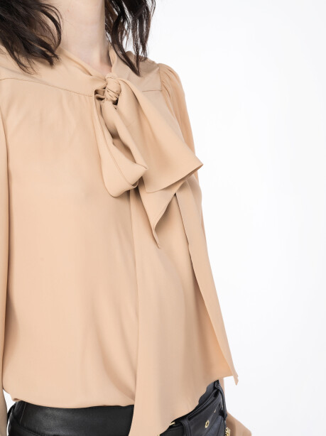 Blusa misto seta con fusciacca - 3