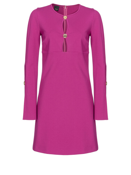 Short A-line dress with buttons - 1