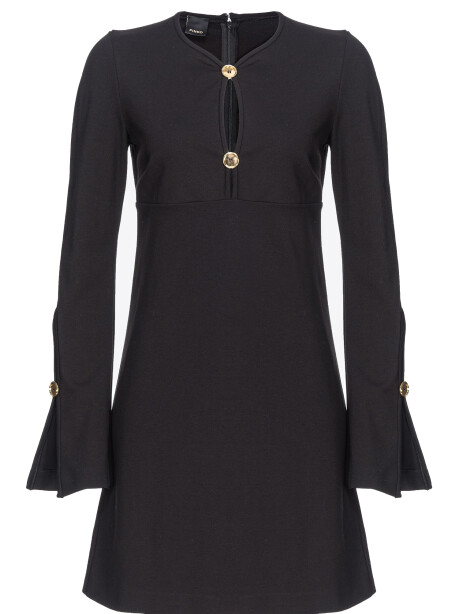 Short A-line dress with buttons - 1