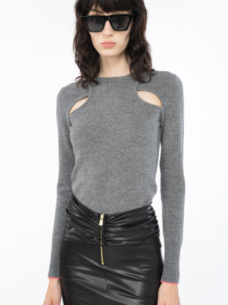 Leather-effect sheath midi skirt - 4