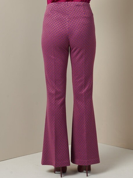 Elephant flare trousers in lurex jacquard - 5