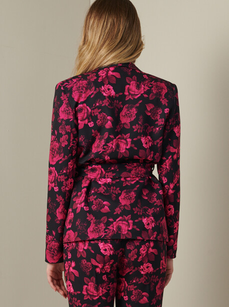 Floral patterned printed blazer - 4