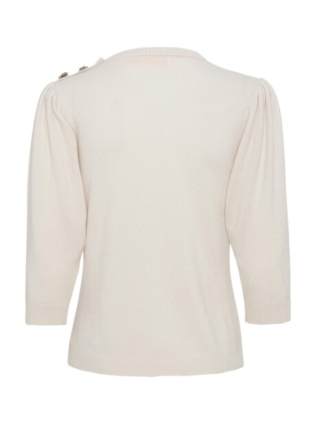 Cashmere sweater with jewel buttons - 2