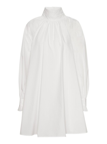 Organic cotton shirt dress with jewel buttons - 1