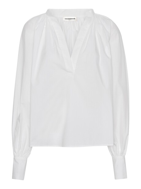 Poplin V-neck blouse - 1