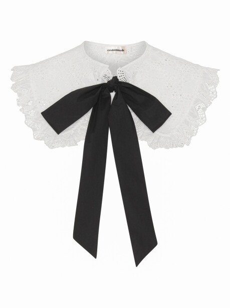 Cotton collar with bow closure - 1