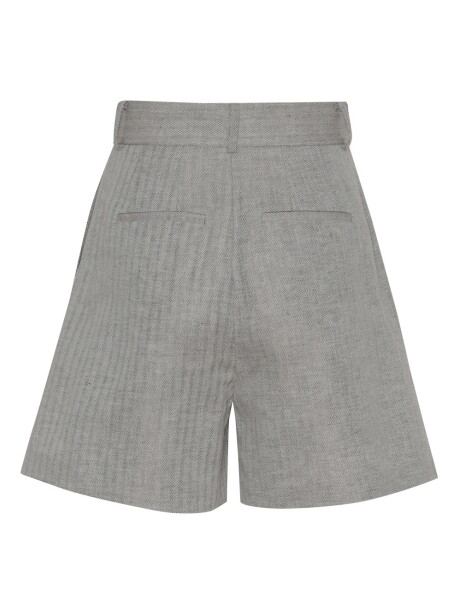 Herringbone shorts with jewel button - 2