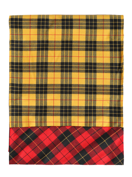 Sciarpa in lana double-face in tartan - 1