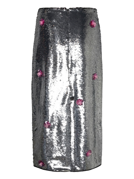 Longuette in paillettes con applicazioni - 2