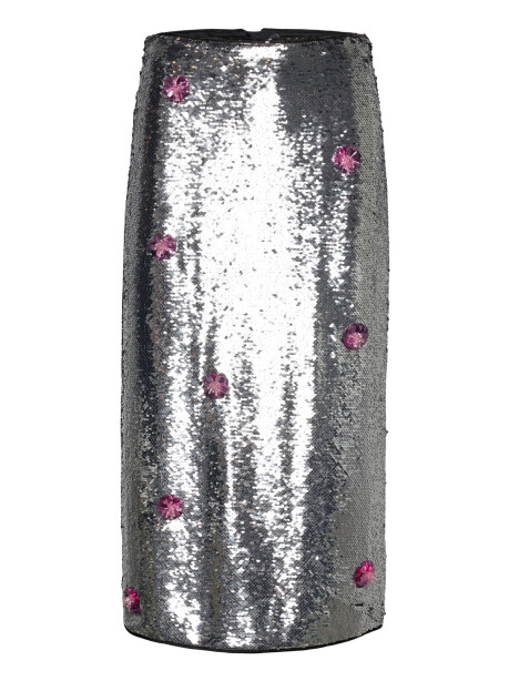 Longuette in paillettes con applicazioni - 1
